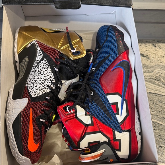 Nike LeBron 12 SE “What the LeBron” Multicolor High-Top Sneakers